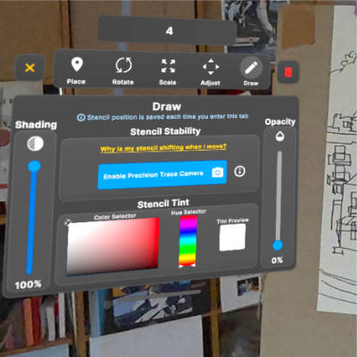 Andreas Korn: Artproduktion (Atelier) Atelierarbeiten mit Meta Quest 3 Support